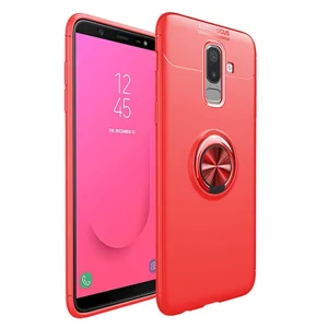 Galaxy J8 Kılıf Zore Ravel Silikon Kapak - Kırmızı