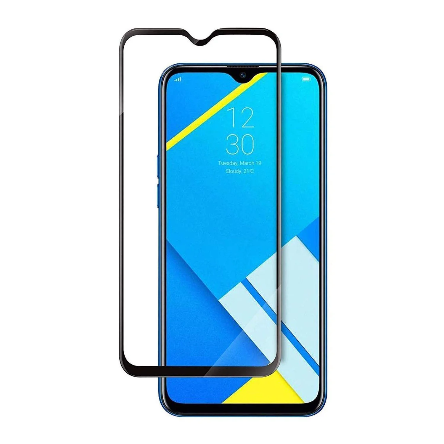 Nettech Oppo A15 Uyumlu Ön Koruma Seramik Nano Ekran Koruyucu (Siyah) NT-90144
