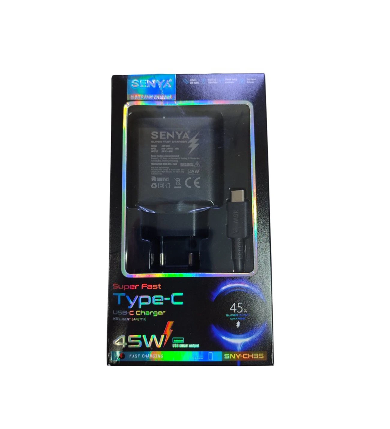 Senya 45W TYPE-C TYPE-C Fast Turbo Şarj