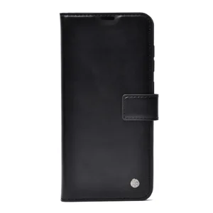 Realme Note 60 Kılıf Zore Kar Deluxe Kapaklı Kılıf - Siyah