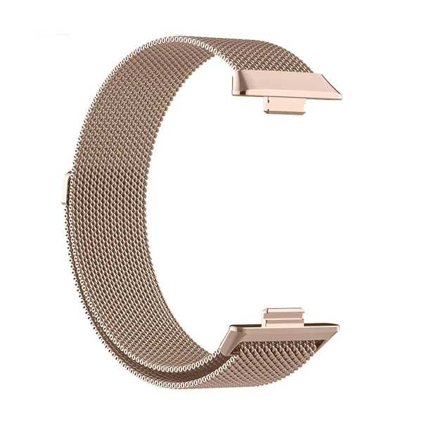 Huawei Watch Fit 3 Zore KRD-01 Metal Kordon - Rose Gold - 1