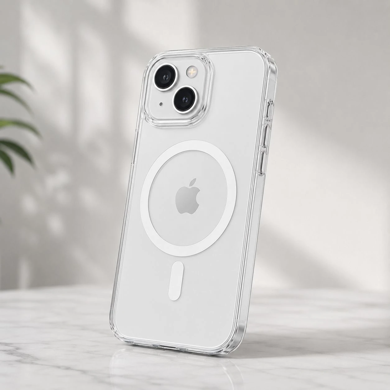 iphone 15 Şeffaf Magsafe Mika Kılıf Animasyonlu