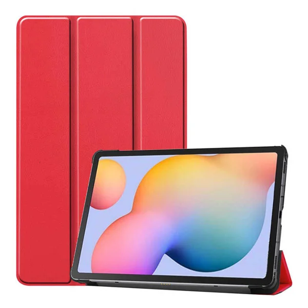 Galaxy Tab A7 Lite T225 Zore Smart Cover Standlı 1-1 Kılıf - Kırmızı - 1