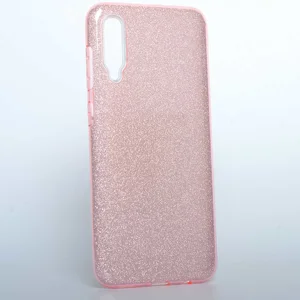 Galaxy A50 Kılıf Zore Shining Silikon - Rose Gold
