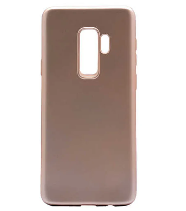 Galaxy S9 Plus Kılıf Zore Premier Silikon Kapak - Gold - 1