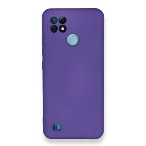 Nettech Realme C21 Uyumlu Nano Arka Koruma Kılıf (Mor) NT-90188