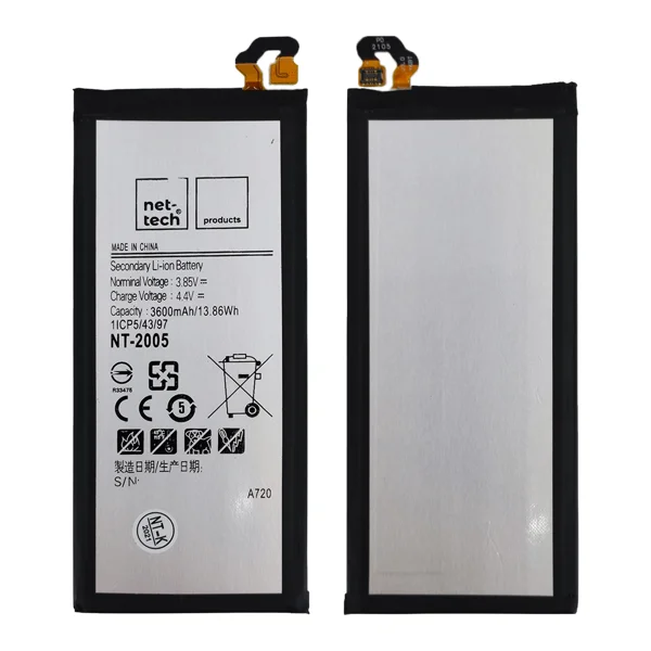 Teknonet Samsung Galaxy A720 A7 2017 Uyumlu Nettech 3600 MAh Batarya NT-85742 - 1