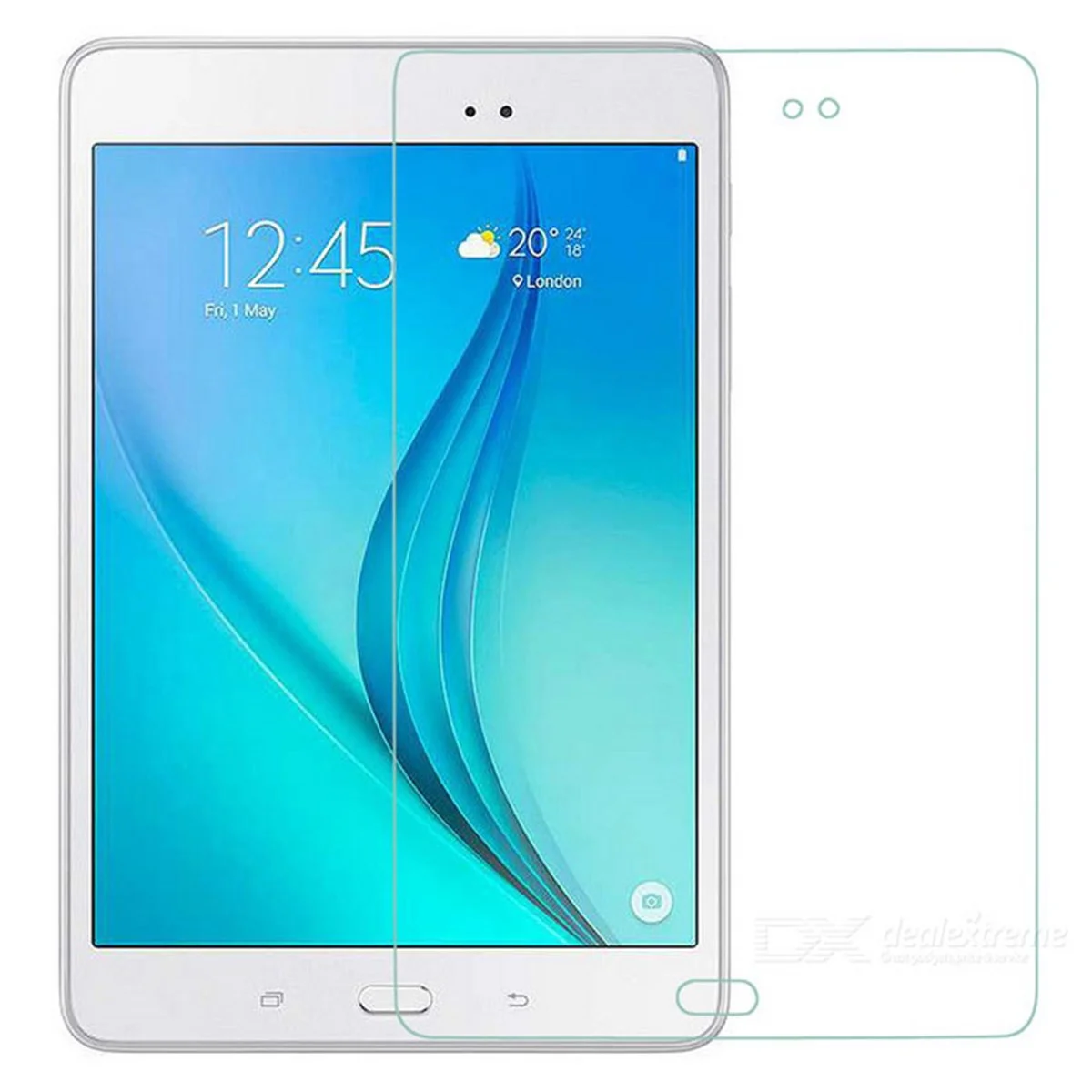 Nettech Samsung Galaxy T350 Tab A 8.0 Uyumlu Ön Koruma Cam Ekran Koruyucu (Şeffaf) NT-6394