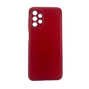 Nettech Samsung Galaxy A13 Uyumlu Coco Leather Seri Arka Koruma Kılıf (Kırmızı) NT-99896
