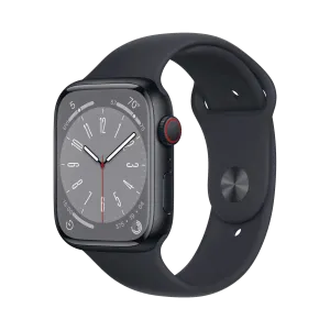 Apple Watch Series 8 - Alüminyum - 45mm - Cellular - Gece yarısı