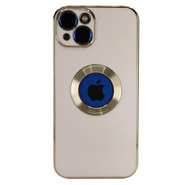 Nettech Apple iPhone 13 Uyumlu Halkalı Logo Seri Arka Koruma Kılıf (Rose Gold) NT-97158