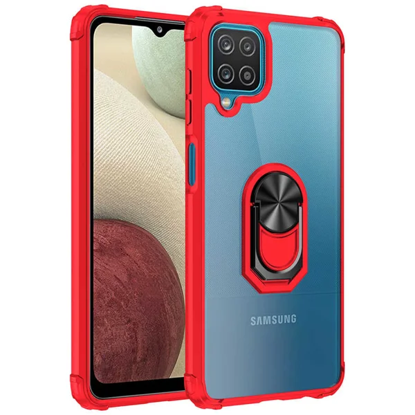 Galaxy A12 Kılıf Zore Mola Kapak - Kırmızı - 1