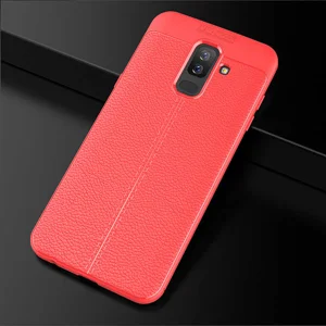 Galaxy J8 Kılıf Zore Niss Silikon Kapak - Kırmızı
