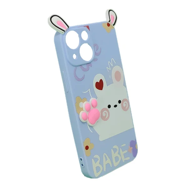 Nettech Apple iPhone 13 Mini Uyumlu Sevimli Ayı Seri Arka Koruma Kılıf (Çeşitli Renk) NT-95157 - 2