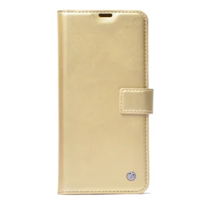 Realme Note 60 Kılıf Zore Kar Deluxe Kapaklı Kılıf - Gold