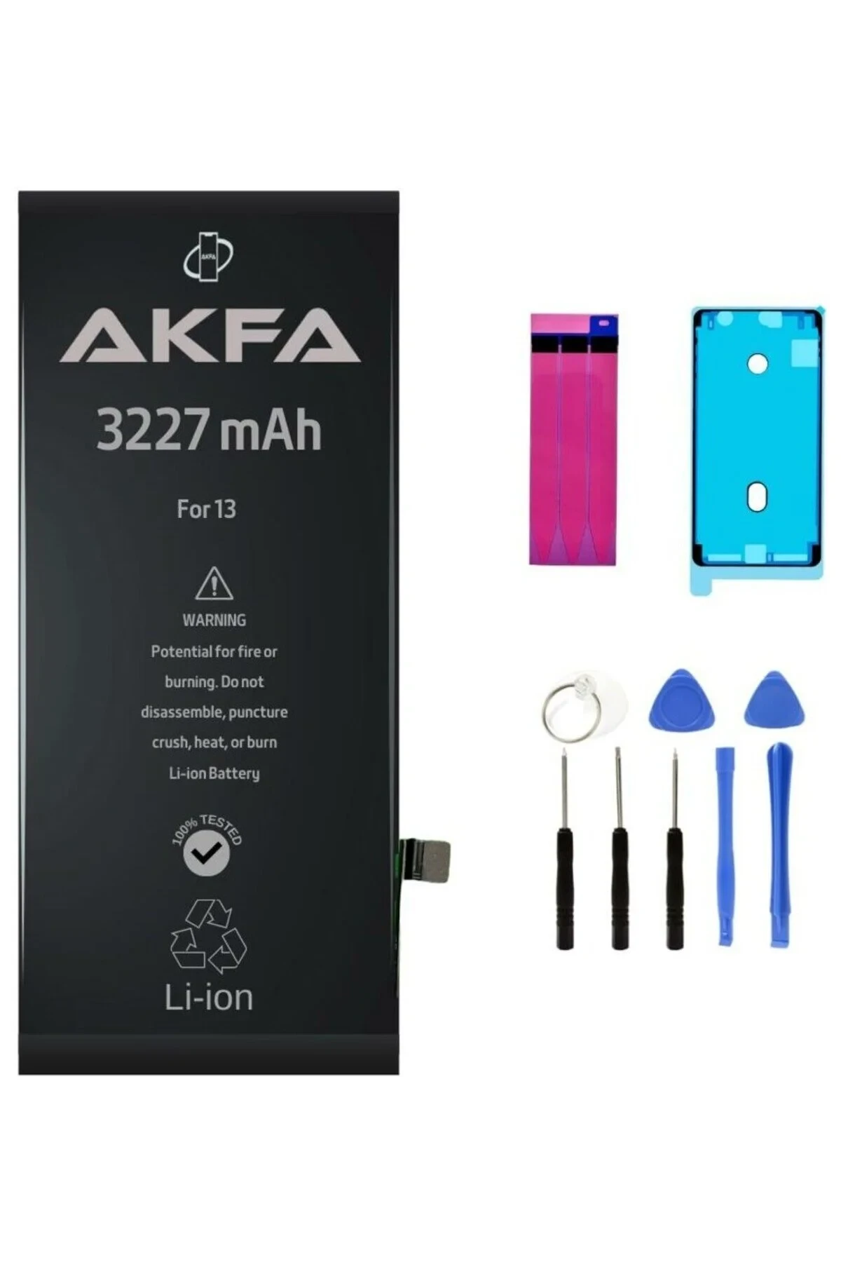 iPhone 13 Uyumlu Telefon Bataryası 3227 mAh + Tamir Seti