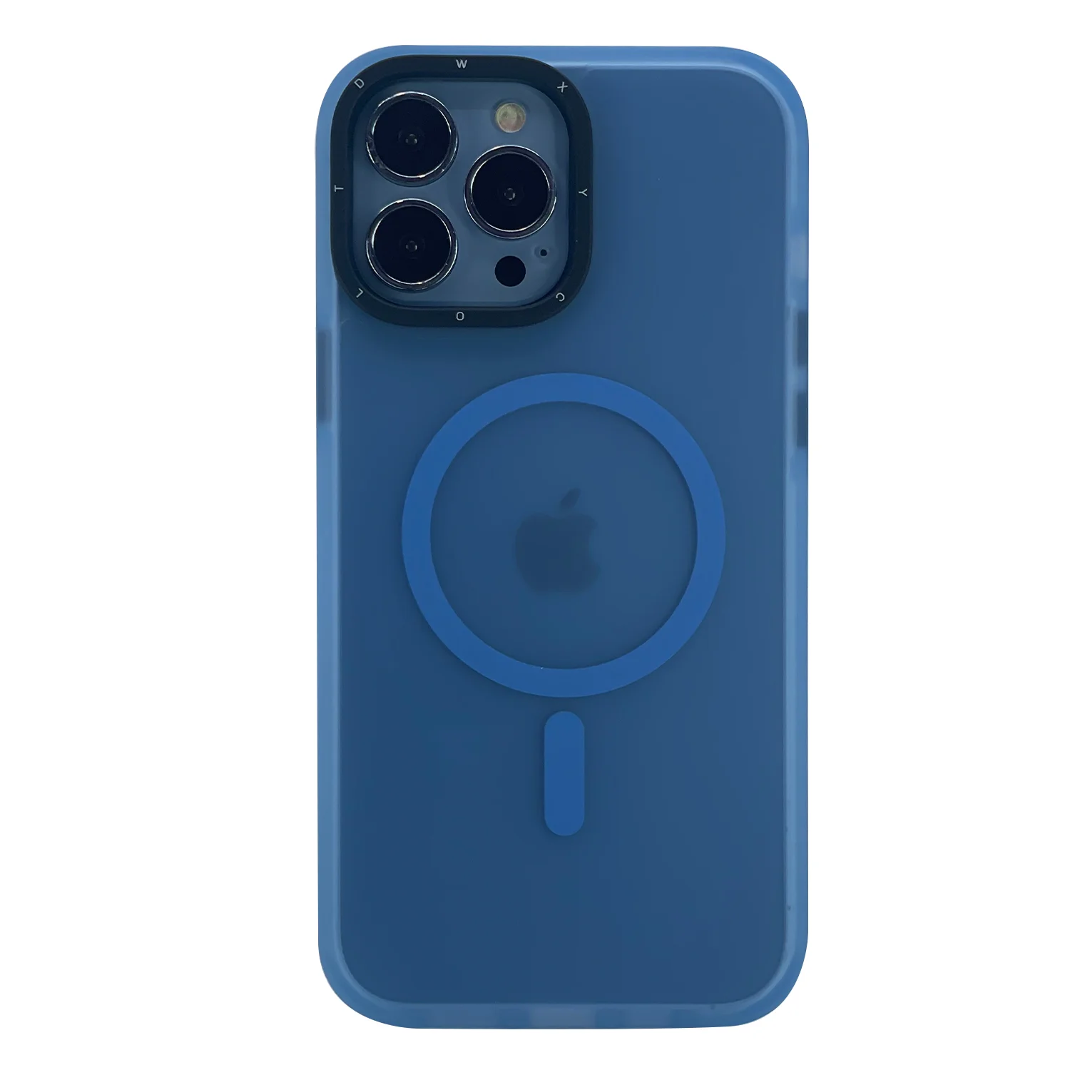 Nettech Apple iPhone 15 Pro Max Uyumlu Icesand Airbag Magsafe Seri Arka Koruma Kılıf (Mavi) NT-103298