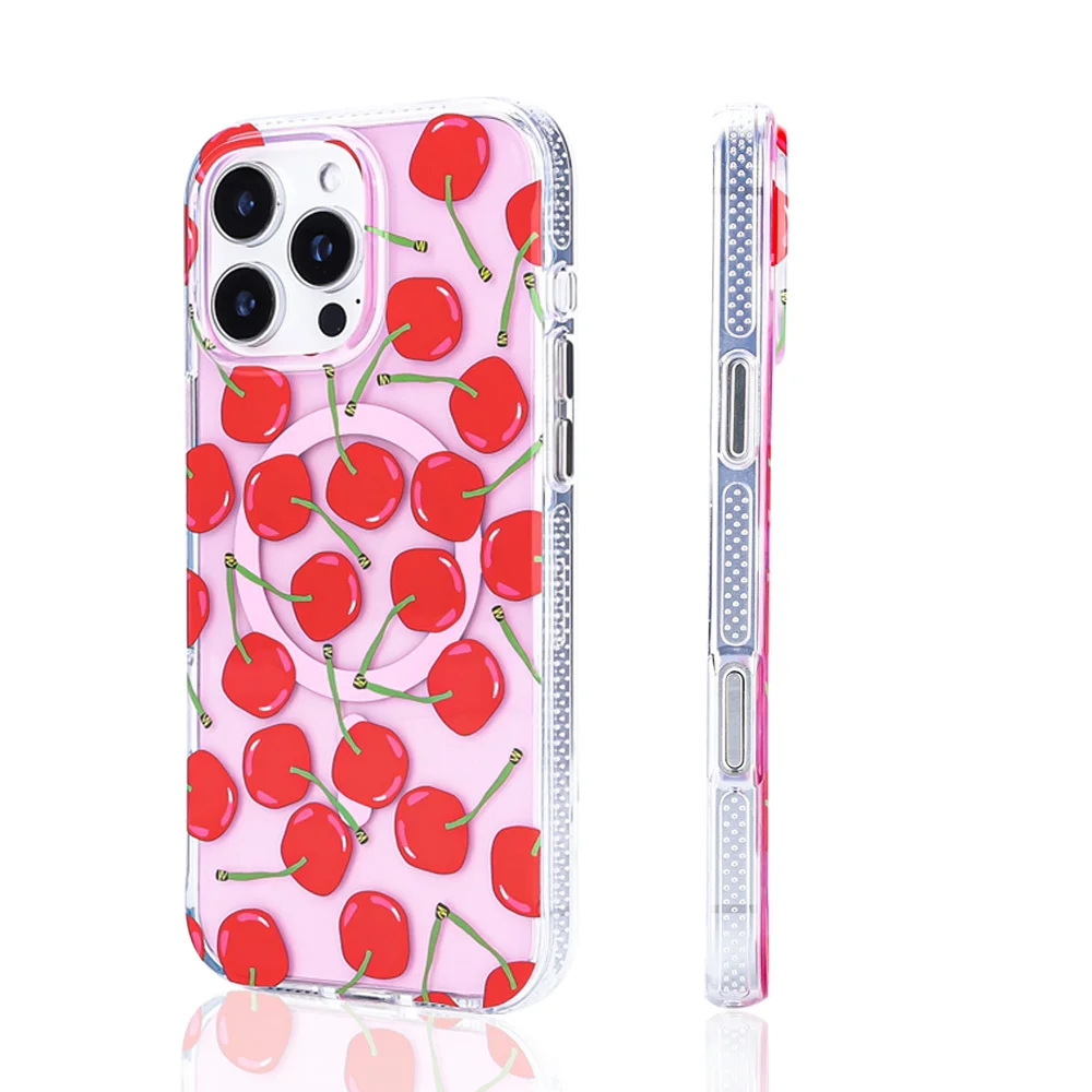 Apple iPhone 15 Pro Max Kılıf Magsafe Şarj Özellikli Zore Stilo Kapak - Kırmızı