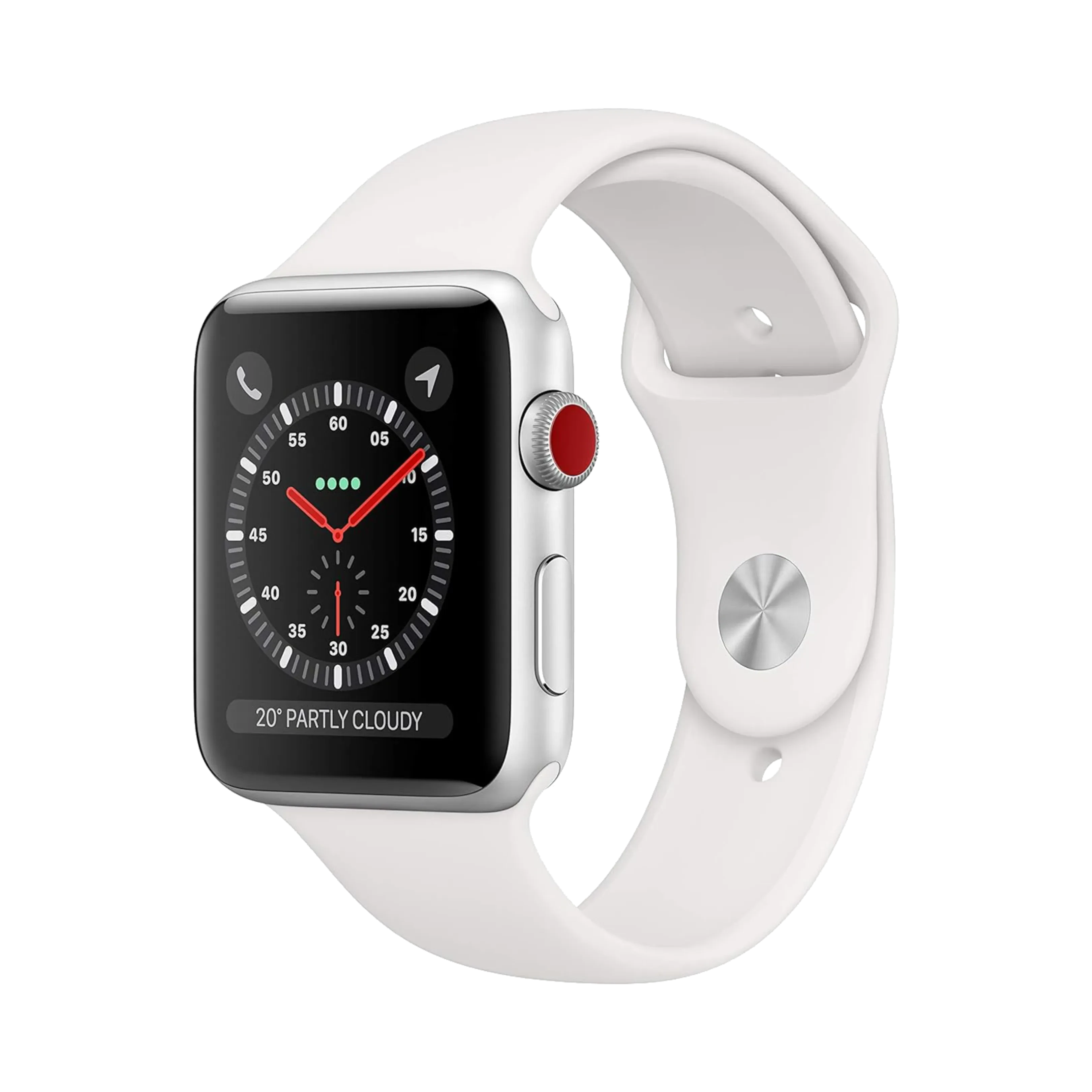 Apple Watch Series 3 - Alüminyum - 42mm - Cellular - Gümüş