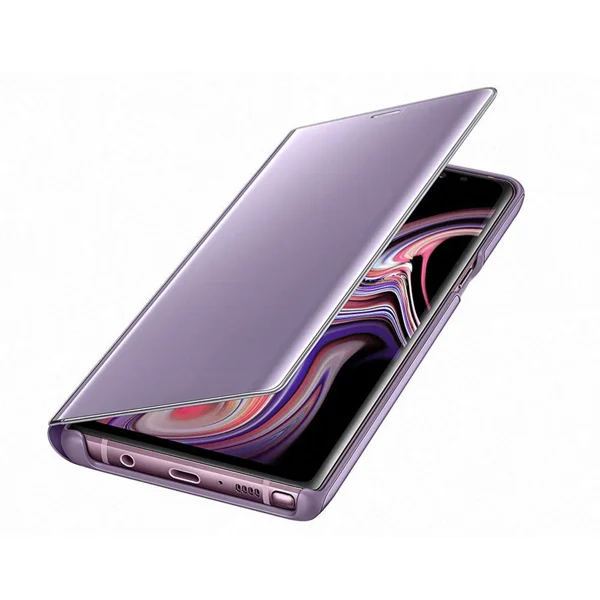 Nettech Samsung Galaxy A20S Uyumlu Clear View Aynalı Kapaklı Kılıf (Mor) NT-85462 - 2