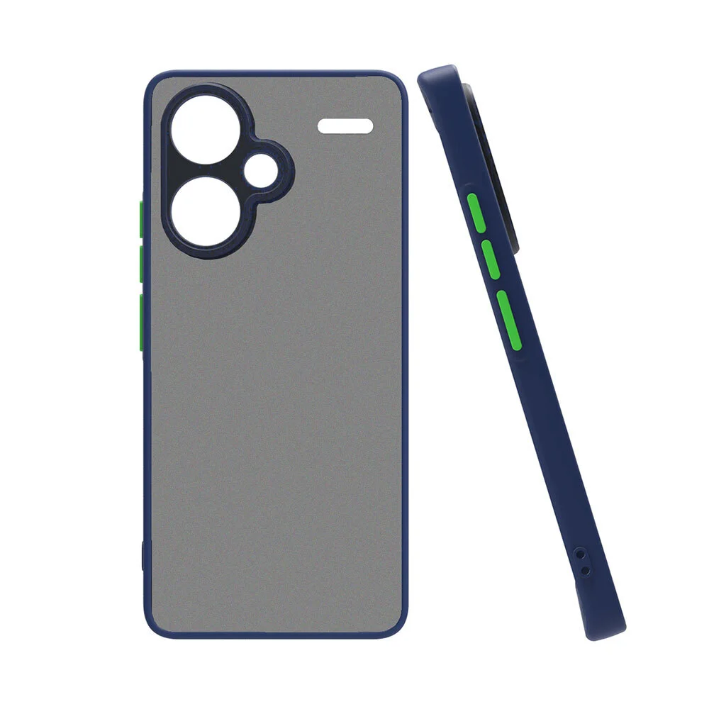 Xiaomi Redmi Note 13 Pro Plus 5G Kılıf Zore Hux Kapak - Lacivert