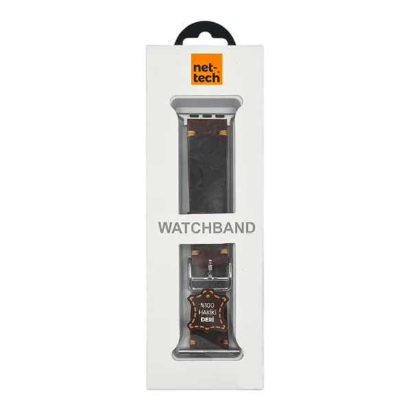 Nettech Samsung Watch 22 mm Uyumlu Deri Kordon (Kahverengi) NT-112118 - 3