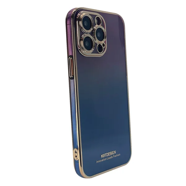Nettech Apple iPhone 13 Pro Uyumlu Kamera Korumalı Renkli Kristal Seri Arka Koruma Kılıf (Sierra Mavisi) NT-101675 - 2