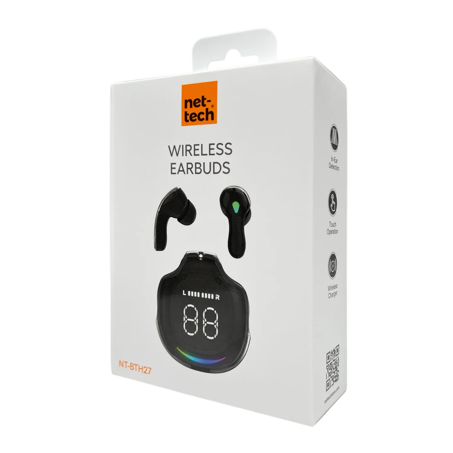 Nettech NT-BTH27 Kulakiçi Bluetooth Kulaklık (Siyah) NT-107860