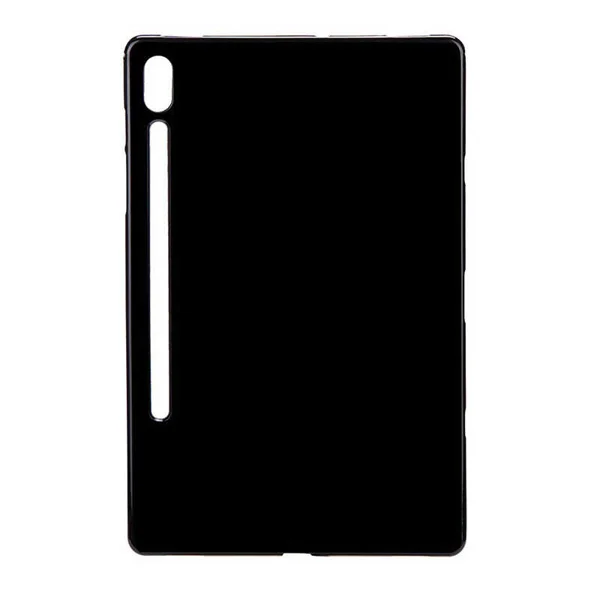 Galaxy Tab S6 T860 Kılıf Zore Tablet Süper Silikon Kapak - Siyah - 1