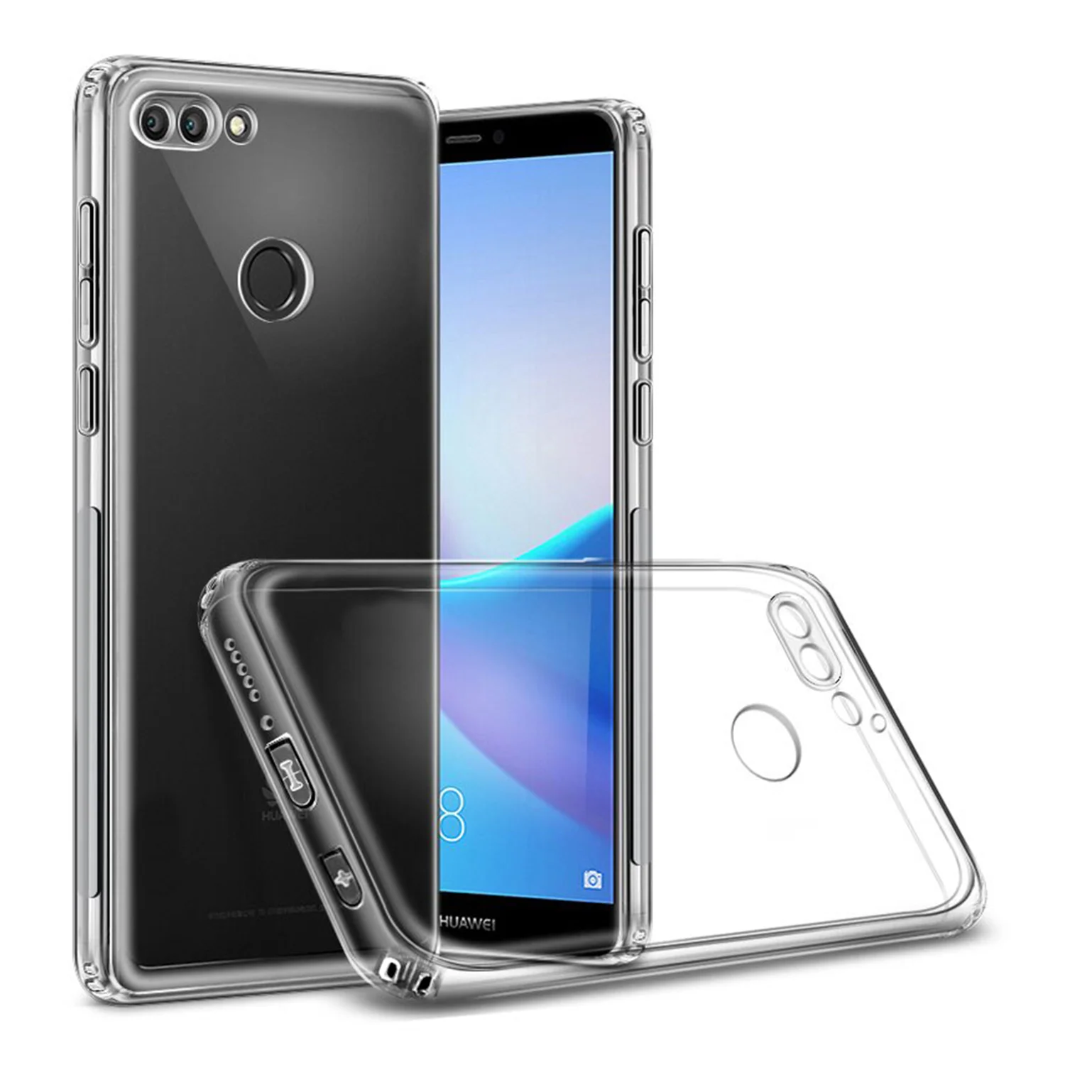 Nettech Huawei Y9 2018 Uyumlu Rarroz Seri Arka Koruma Kılıf (Şeffaf) NT-83500