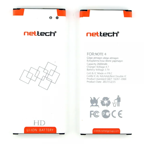 Teknonet Samsung Galaxy N910 Note 4 Uyumlu Nettech 3000 MAh Batarya NT-10498 - 1