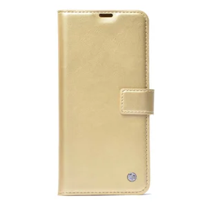 Galaxy S20 FE Kılıf Zore Kar Deluxe Kapaklı Kılıf - Gold