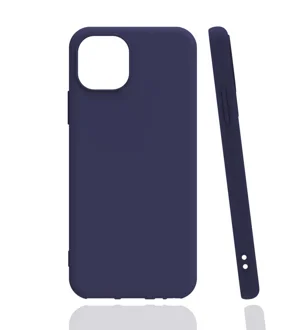 Apple iPhone 13 Kılıf Zore Biye Silikon - Lacivert