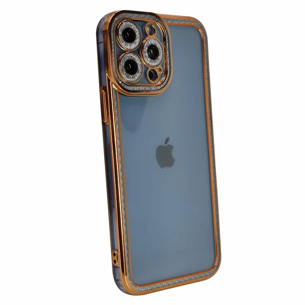 Nettech Apple iPhone 13 Pro Max Uyumlu Lüx Kristal Seri Arka Koruma Kılıf (Şeffaf) NT-97100 - 2