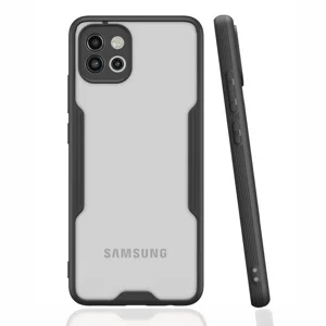 Galaxy A03 Kılıf Zore Parfe Kapak - Siyah
