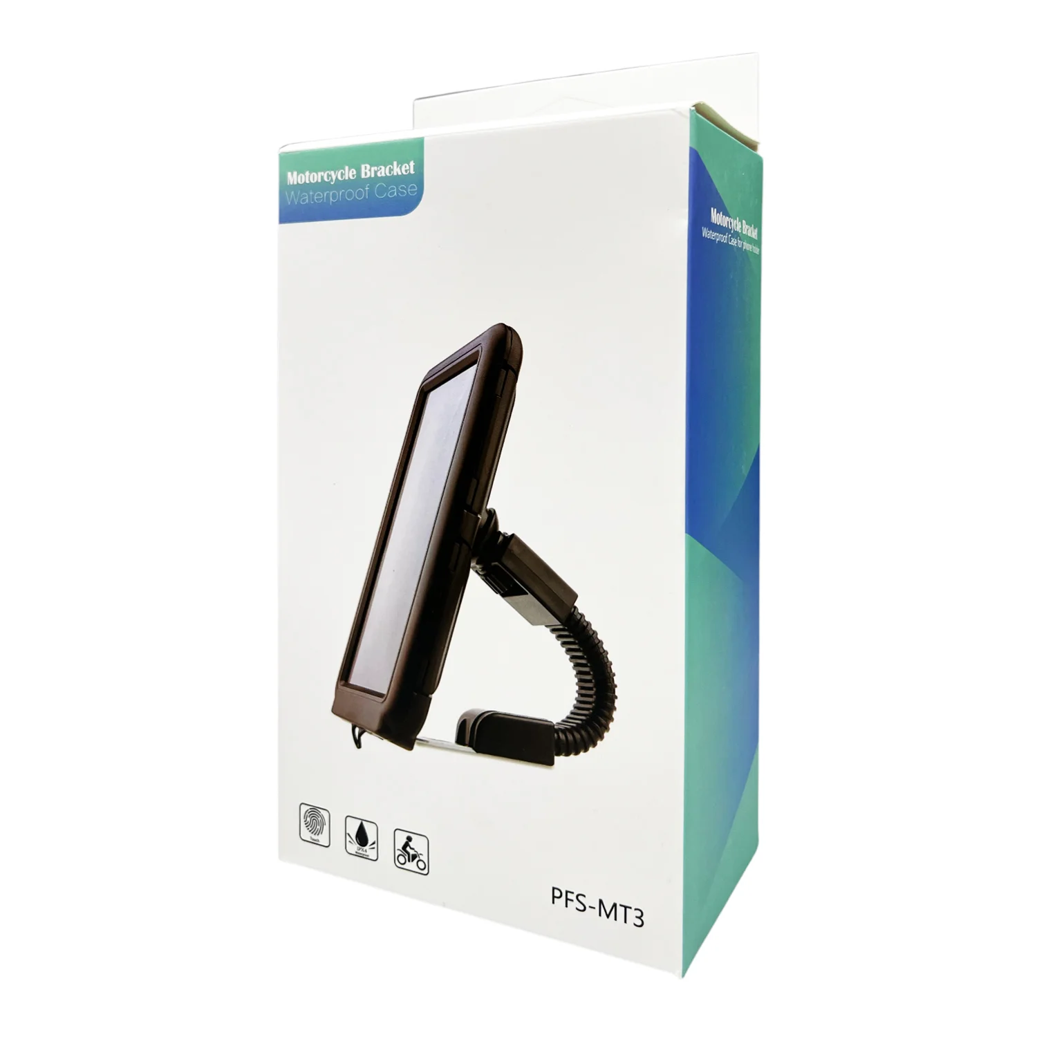 Teknonet PFS-MT3 Bisiklet-Motosiklet 360 Dönerli Telefon Tutucu (Siyah) NT-111758