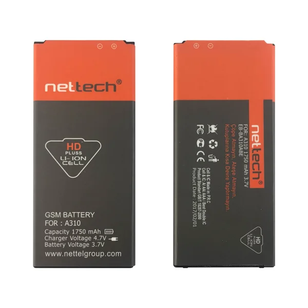 Teknonet Samsung Galaxy A310 A3 2016 Uyumlu Nettech 1700 MAh Batarya NT-14700 - 4