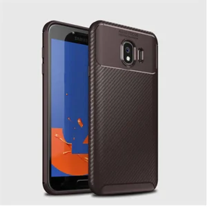 Galaxy J4 Kılıf Zore Negro Silikon Kapak - Kahverengi
