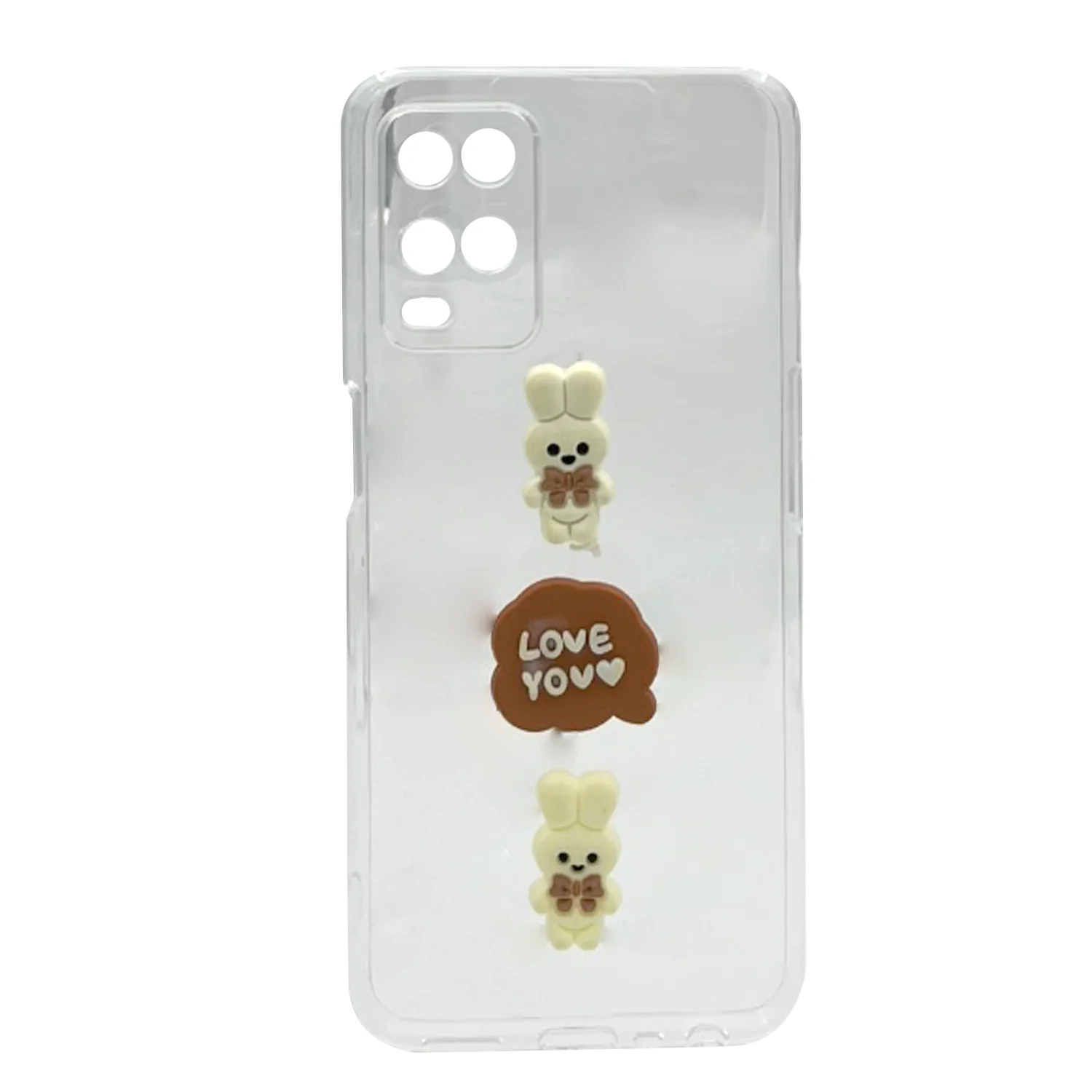 Nettech Oppo A54 Uyumlu Maskot Seri Arka Koruma Kılıf (Şeffaf) NT-106192