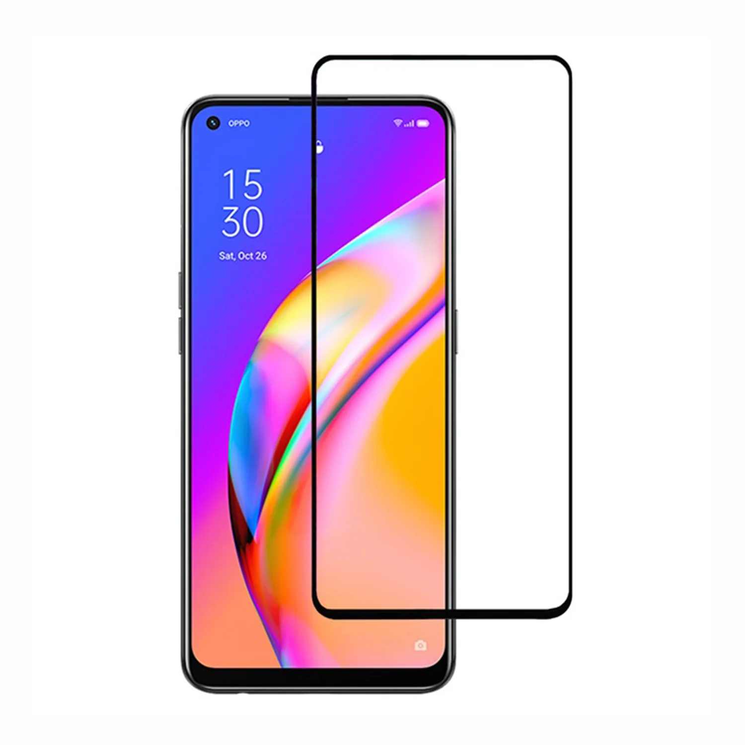 Nettech Oppo Reno 6 Uyumlu Ön Koruma Seramik Nano Ekran Koruyucu (Siyah) NT-93784