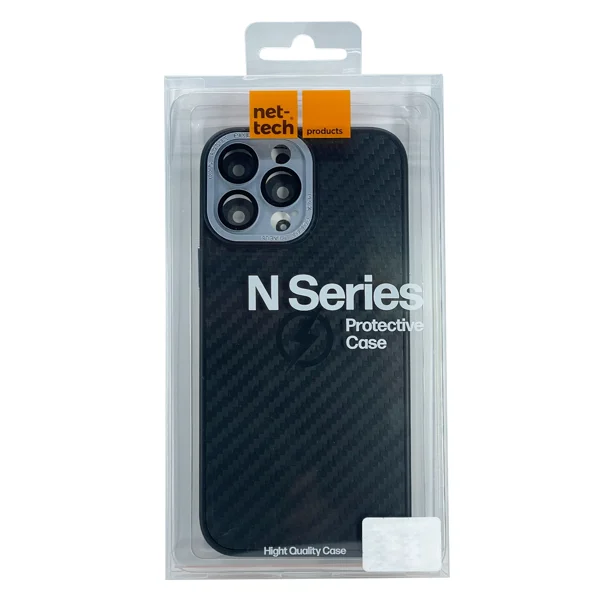 Nettech Apple iPhone 13 Pro Uyumlu Grand Karbon Seri Arka Koruma Kılıf (Sierra Mavisi) NT-100492 - 3