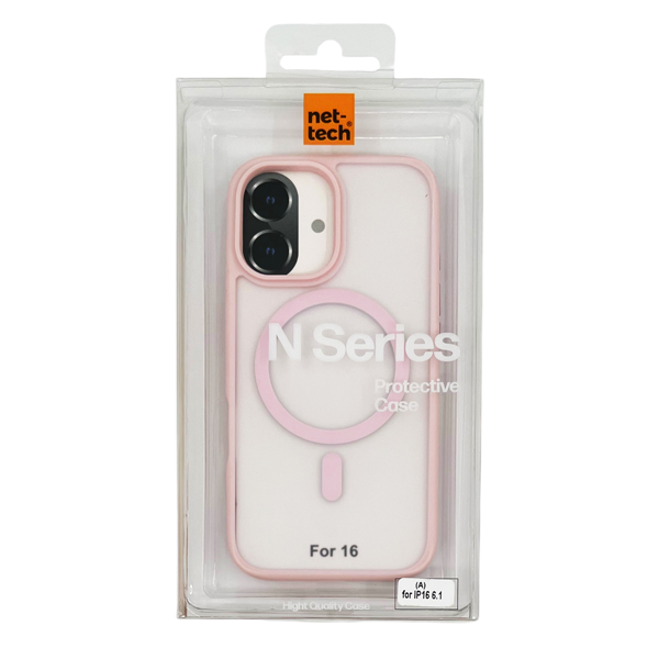 Nettech Apple iPhone 16 Uyumlu NT-N060 Arka Koruma Kılıf (Pembe) NT-111211 - 3