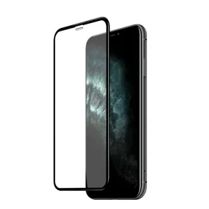 Nettech Apple iPhone XS Max Uyumlu Ön Koruma Seramik Nano Ekran Koruyucu (Siyah) NT-80294