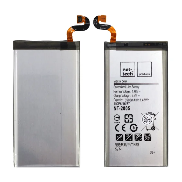Teknonet Samsung Galaxy G955 S8 Plus Uyumlu Nettech EB-BG955ABE 3500 MAh Batarya NT-85731 - 1