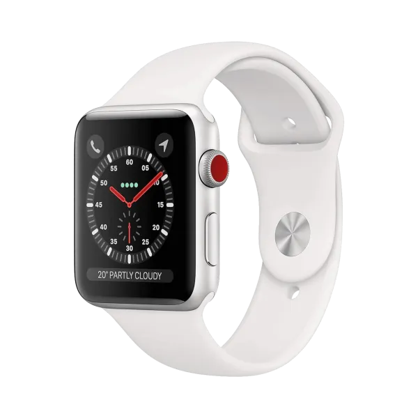 Apple Watch Series 3 - Alüminyum - 42mm - Cellular - Gümüş - 1