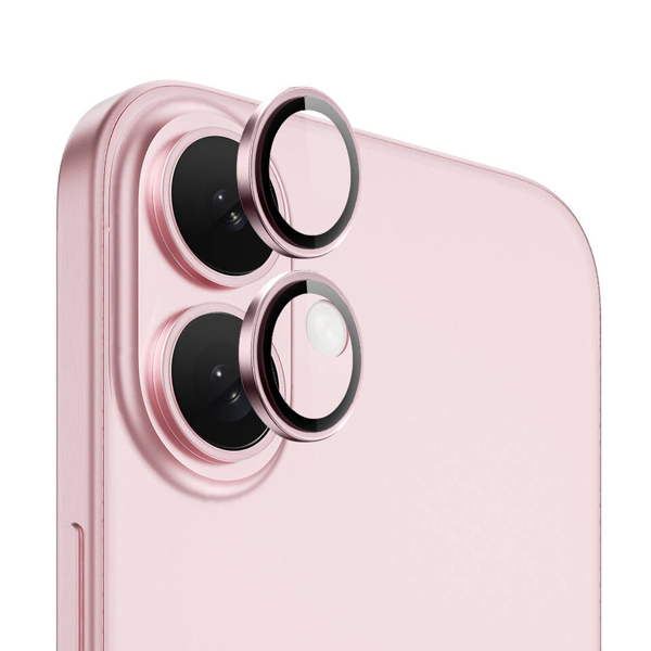 Nettech Apple iPhone 16 Uyumlu Safir Lens Kamera Cam Koruyucu (Pembe) NT-110819 - 1