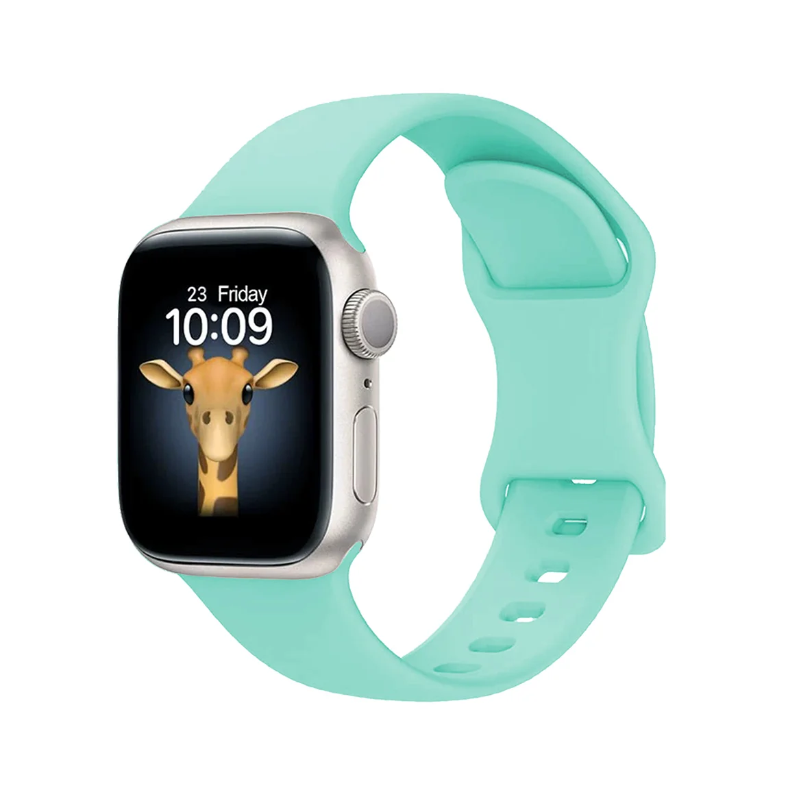 Apple Watch 40mm Zore KRD-131 Silikon Kordon Strap Kayış - Açık Yeşil
