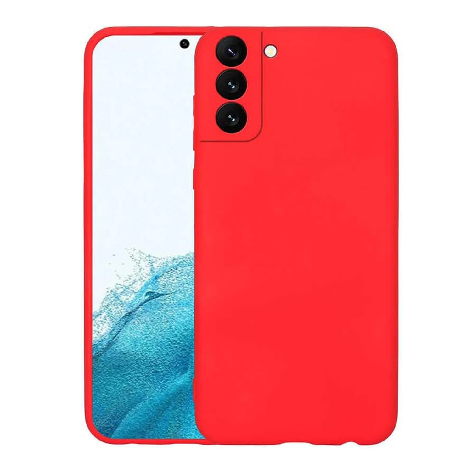 Nettech Samsung Galaxy S22 Uyumlu Nano Arka Koruma Kılıf (Kırmızı) NT-94094