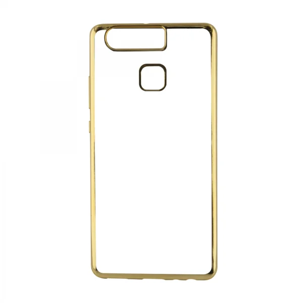 Nettech Huawei P9 Uyumlu Çerçeve Görünümlü Arka Koruma Kılıf (Gold) VR-8247 - 1