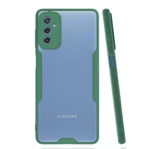 Galaxy M52 Kılıf Zore Parfe Kapak - Koyu Yeşil